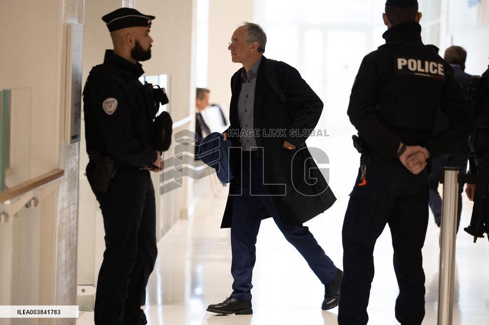 Nicolas Sarkozy trial for illegal campaign financing from Lybia - Paris