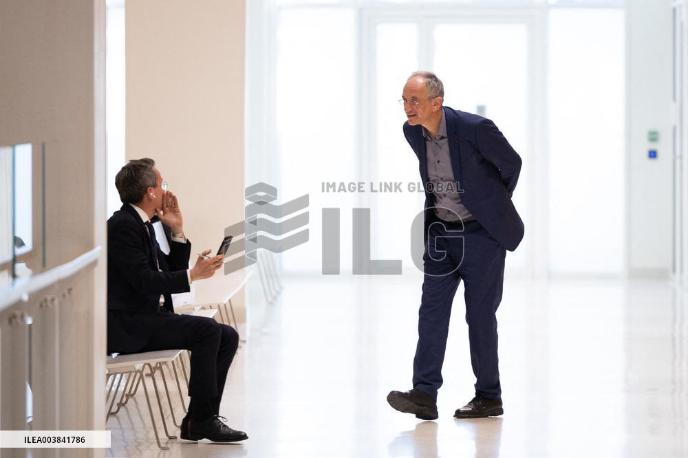 Nicolas Sarkozy trial for illegal campaign financing from Lybia - Paris