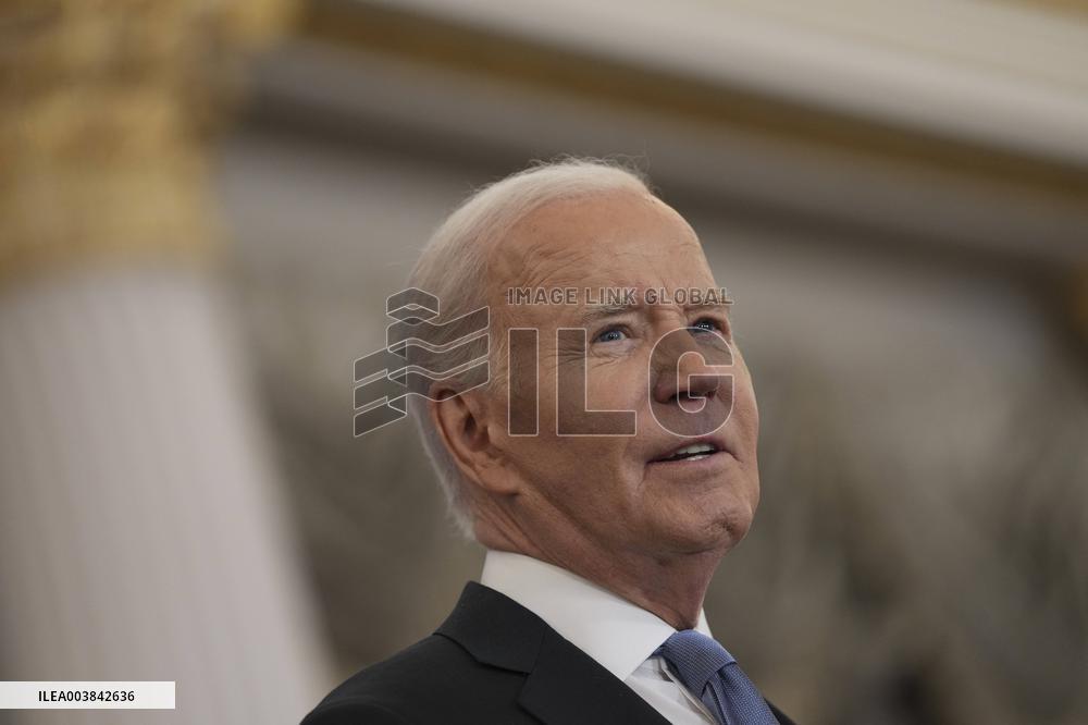 President Joe Biden delivers a foreign policy address