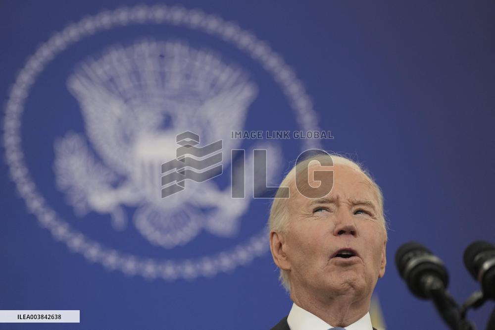 President Joe Biden delivers a foreign policy address