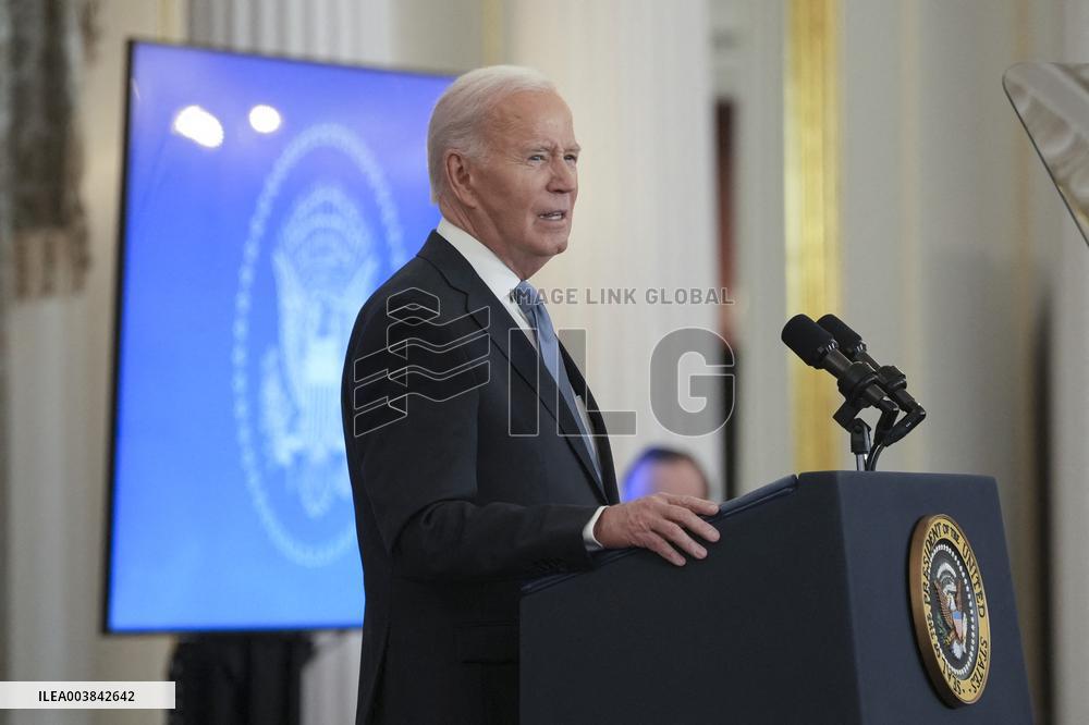 President Joe Biden delivers a foreign policy address