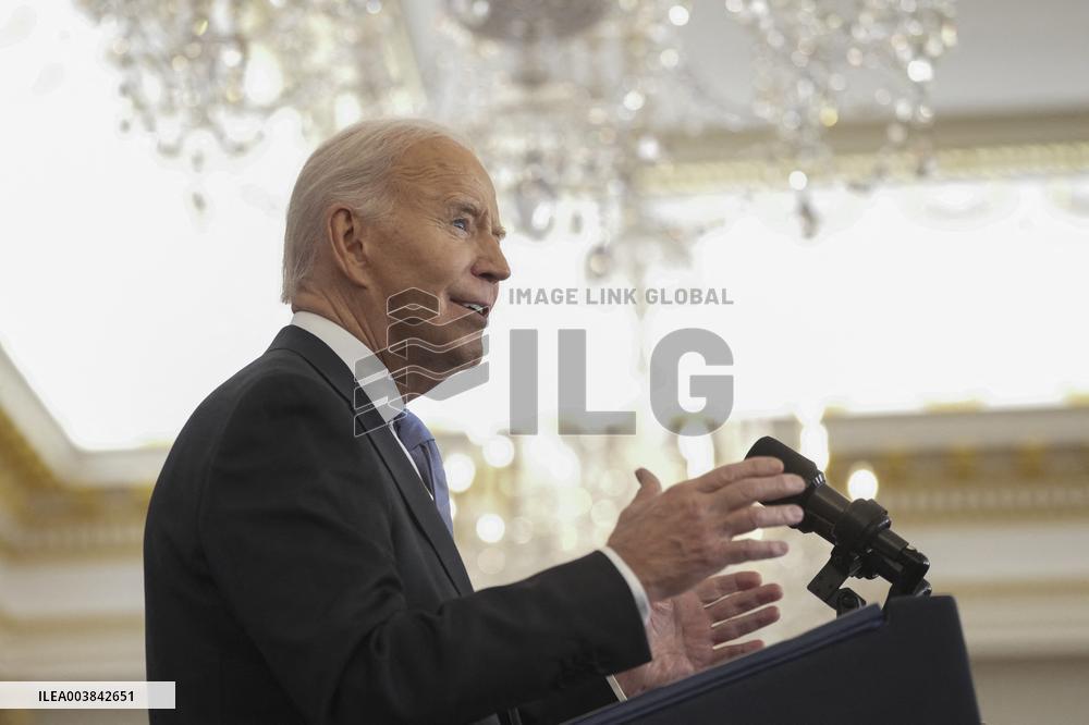 President Joe Biden delivers a foreign policy address