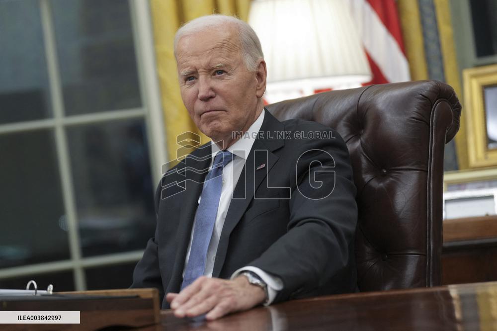 President Joe Biden participates in a meeting of Senior White House and Administration officials on the federal response to the