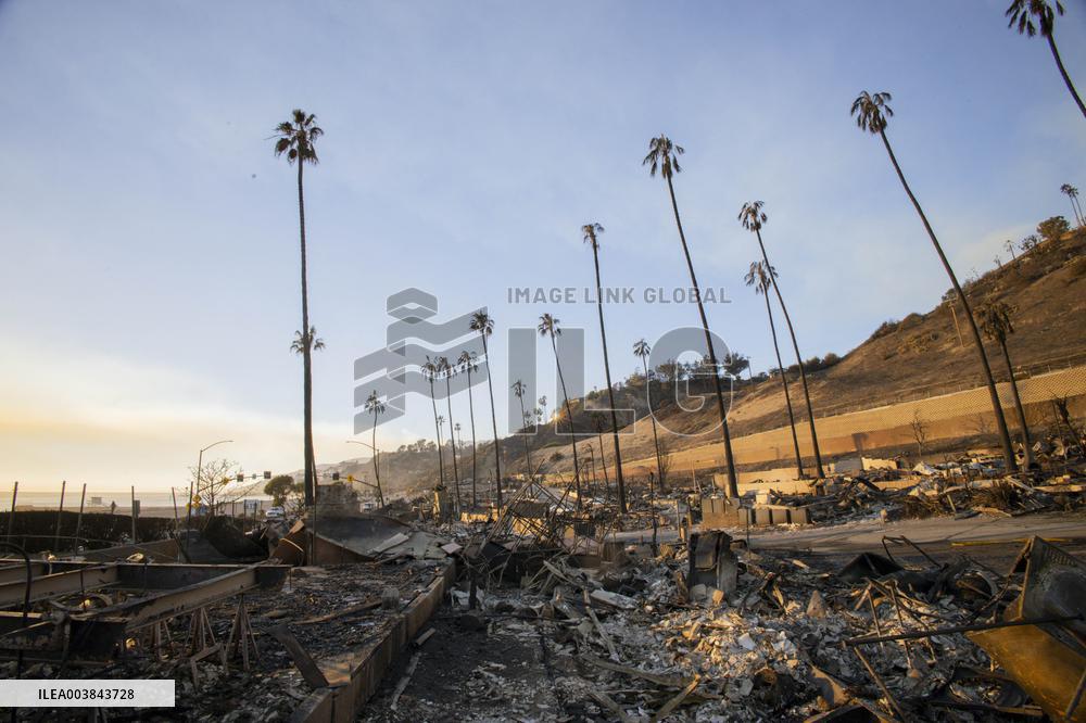 Aftermath Of Los Angeles Wildfires