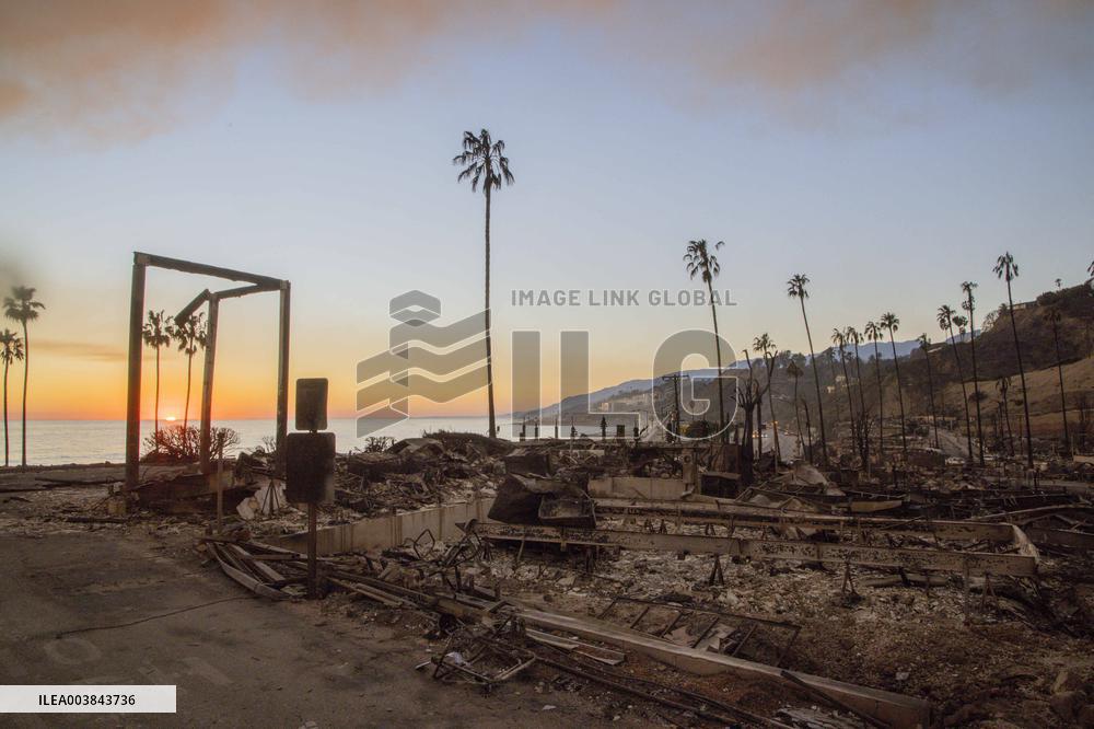 Aftermath Of Los Angeles Wildfires