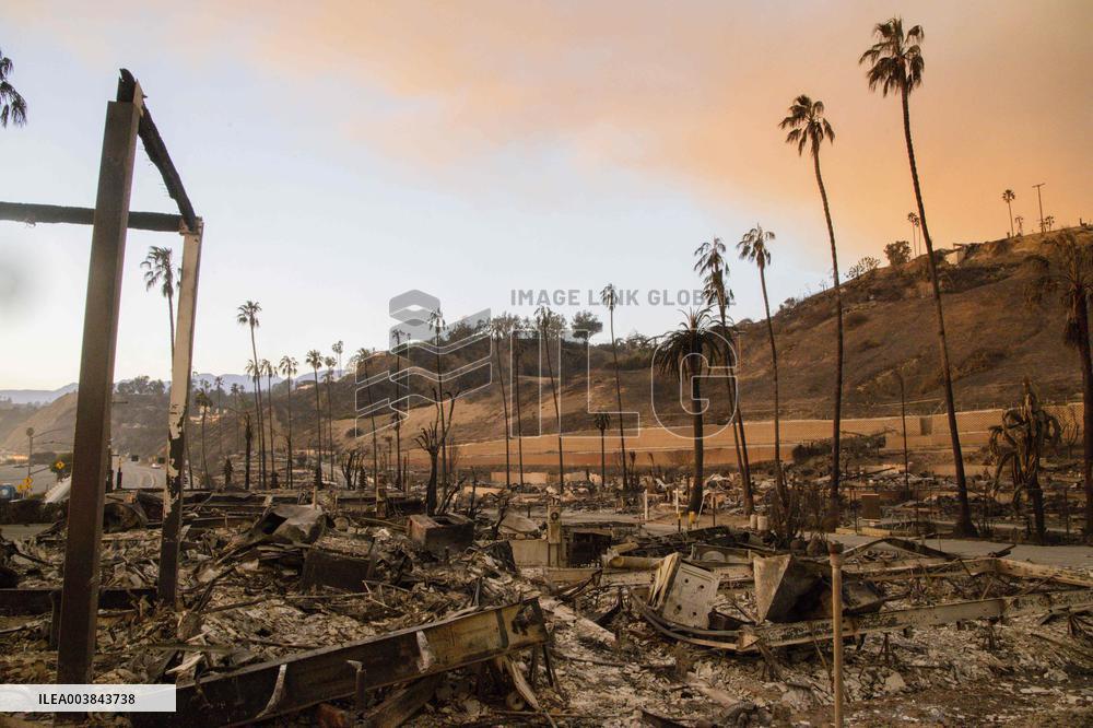 Aftermath Of Los Angeles Wildfires