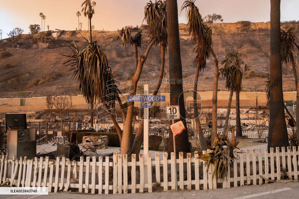 Aftermath Of Los Angeles Wildfires