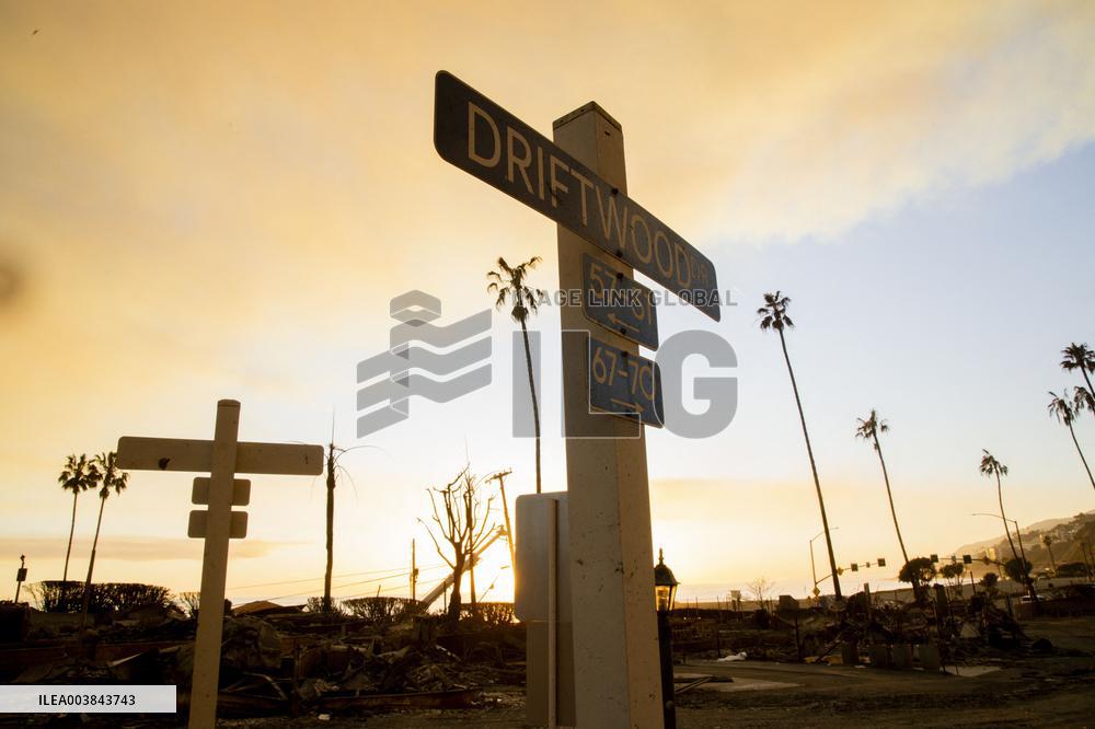 Aftermath Of Los Angeles Wildfires