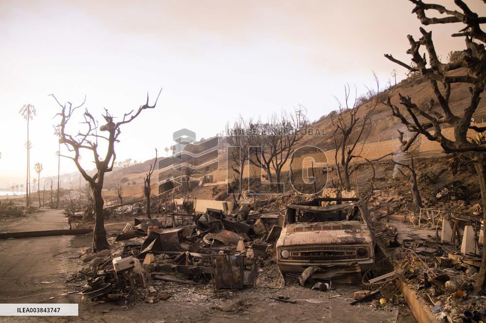 Aftermath Of Los Angeles Wildfires