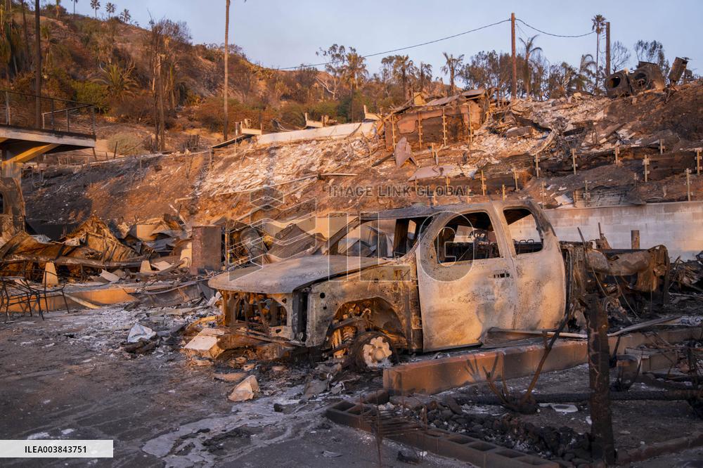 Aftermath Of Los Angeles Wildfires