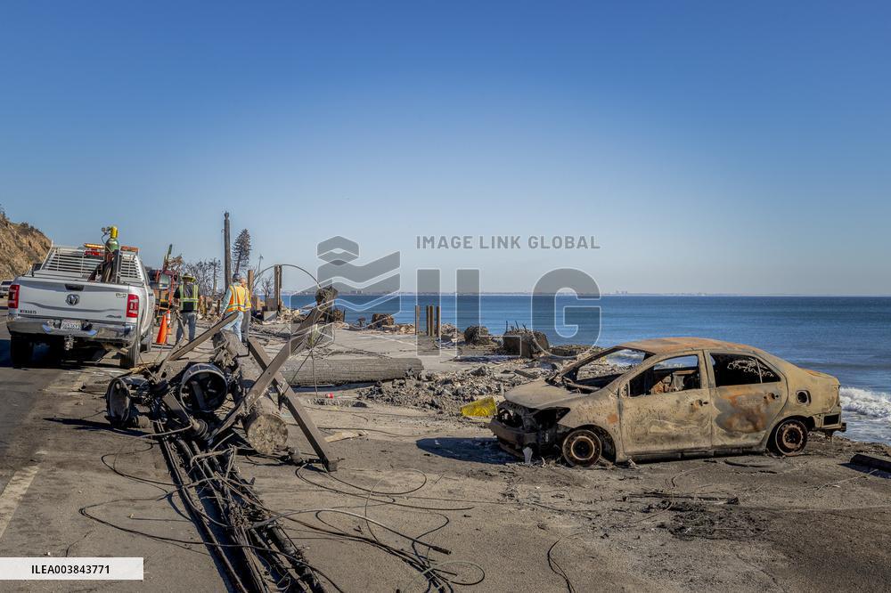 Aftermath Of Los Angeles Wildfires