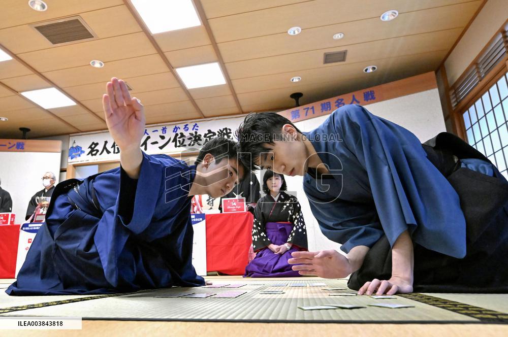 Japanese "karuta" card game championships
