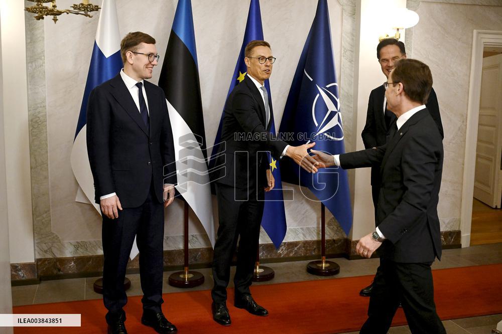 Summit of the Baltic Sea NATO countries in Helsinki