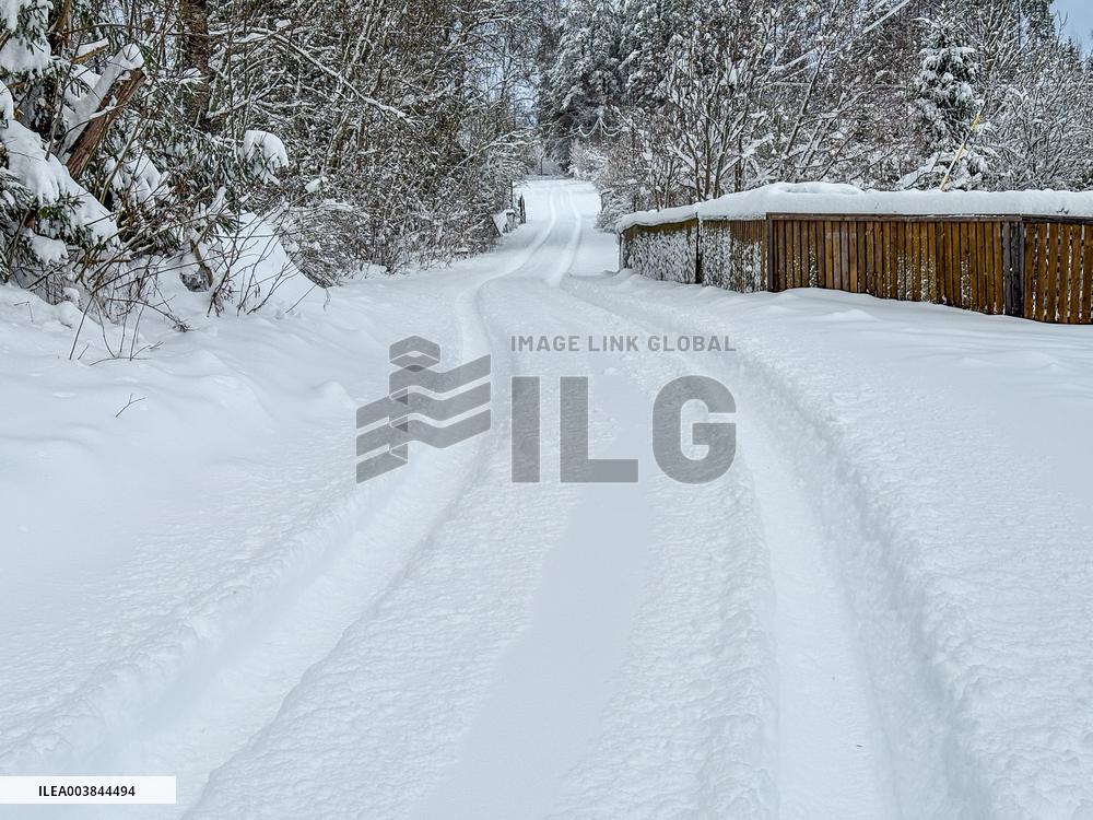 Wintry conditions in Estonia