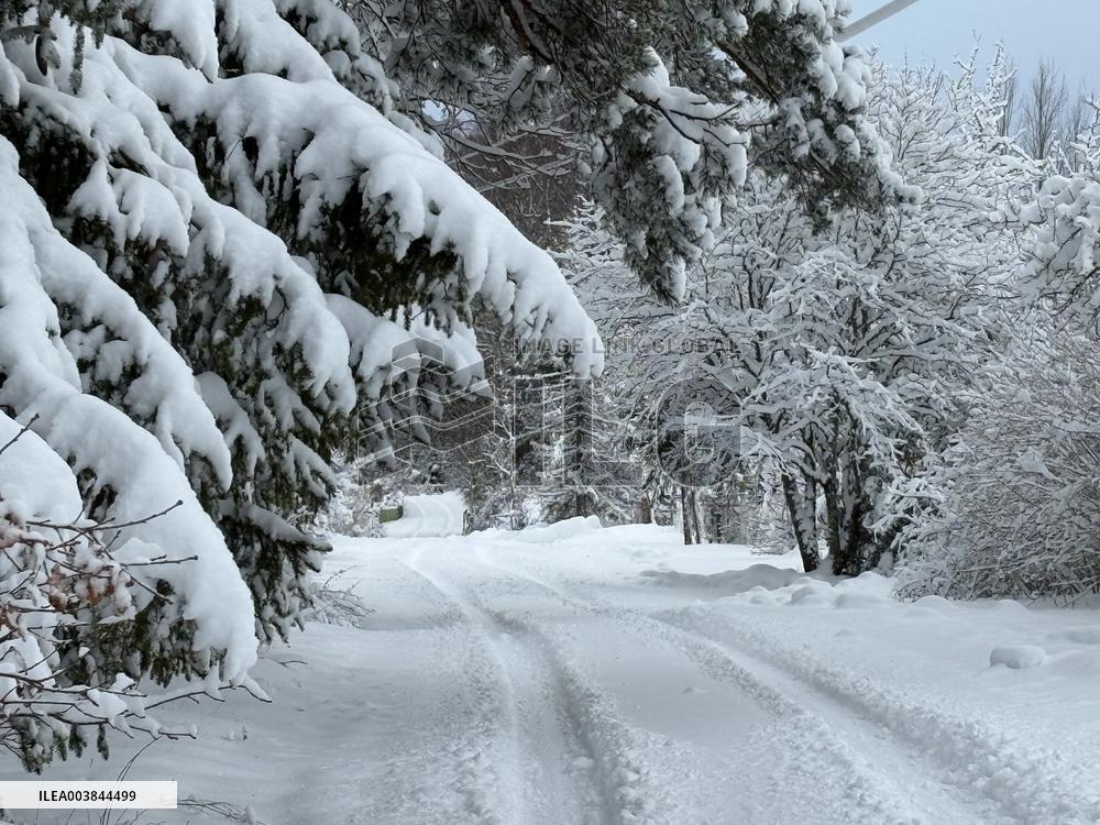 Wintry conditions in Estonia