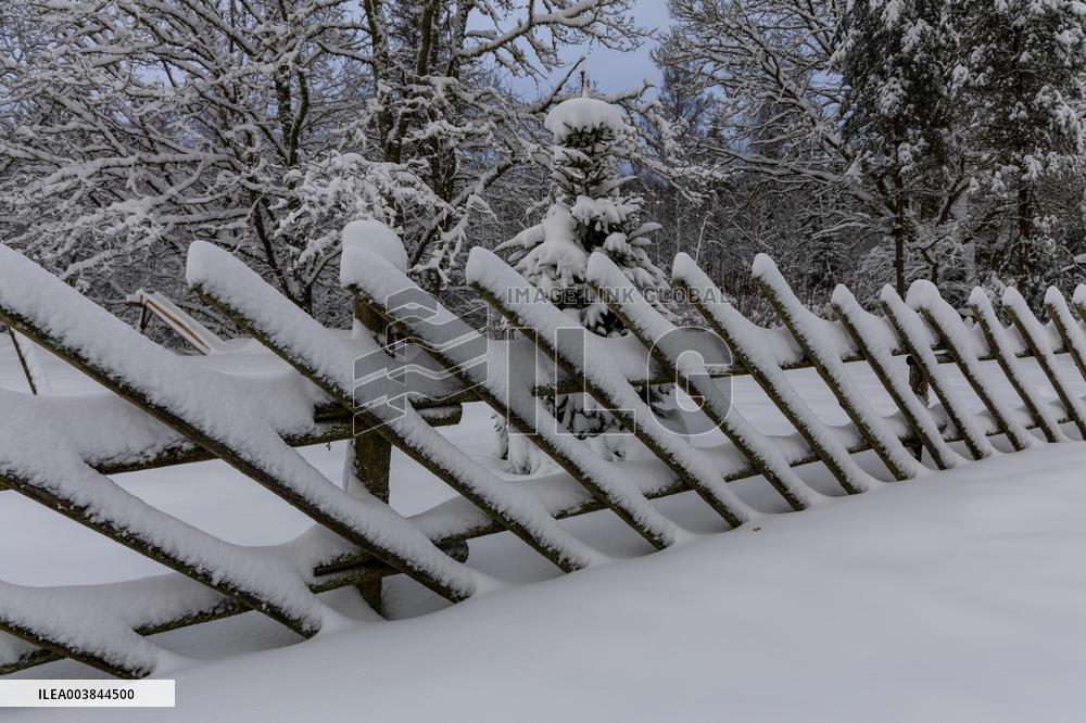 Wintry conditions in Estonia