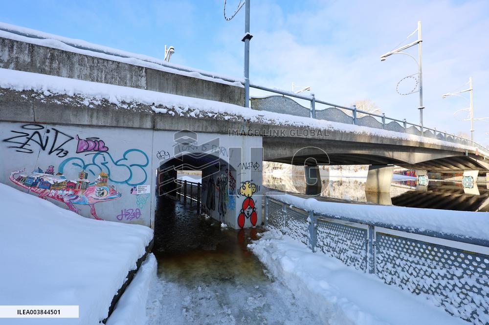 Wintry conditions in Estonia