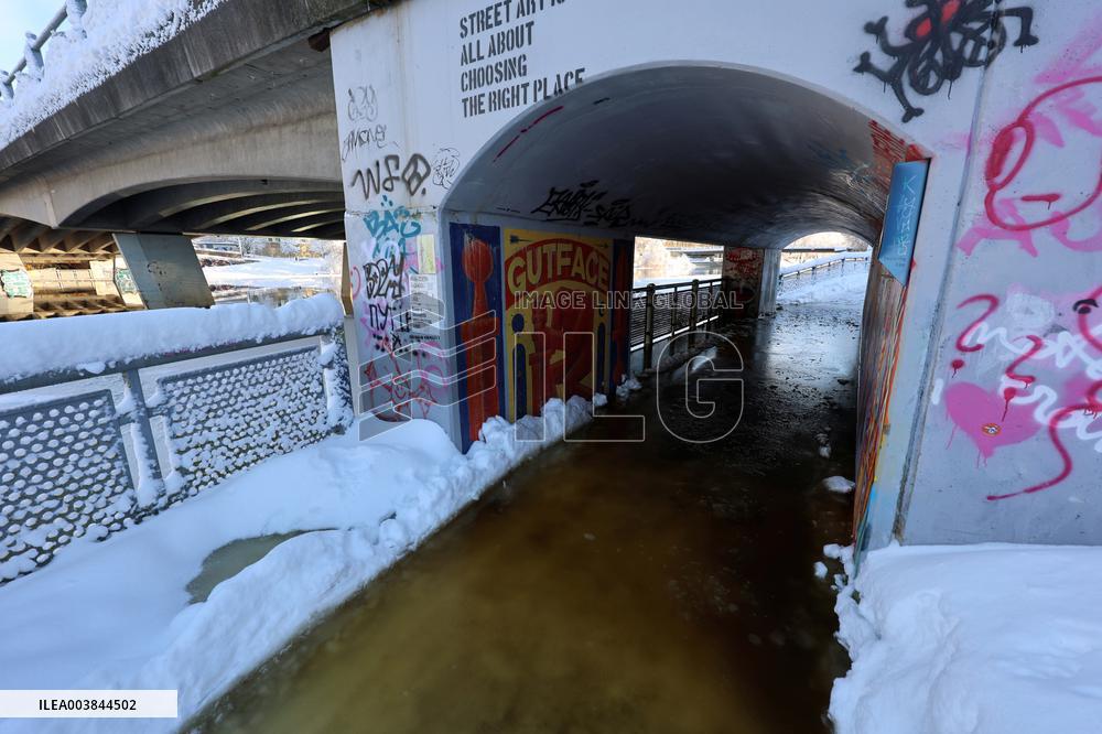 Wintry conditions in Estonia