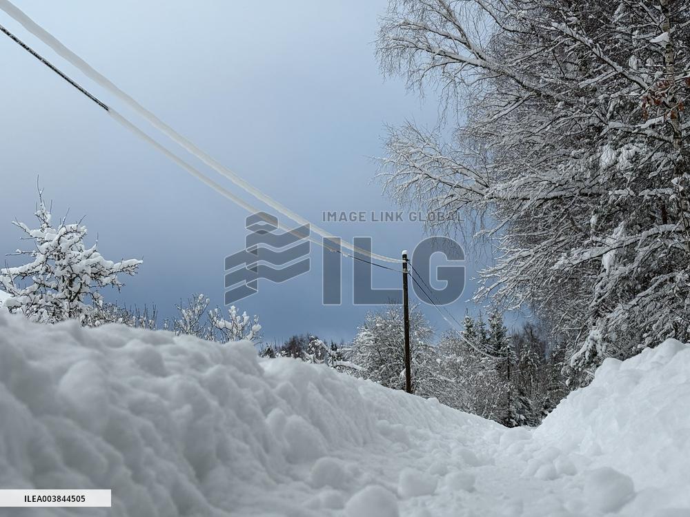 Wintry conditions in Estonia