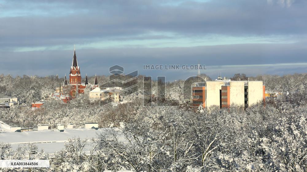 Wintry conditions in Estonia