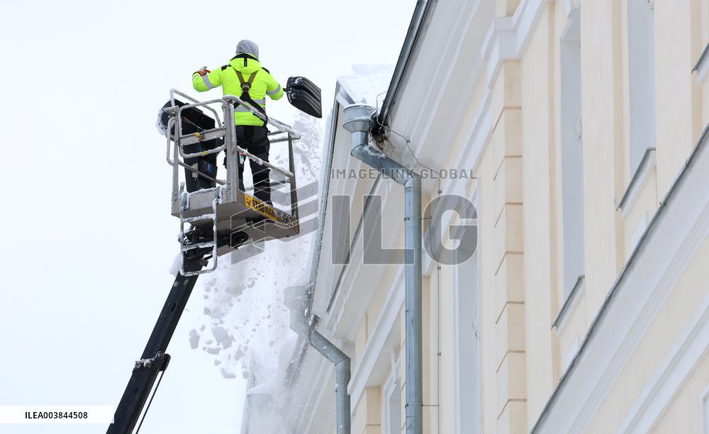 Wintry conditions in Estonia