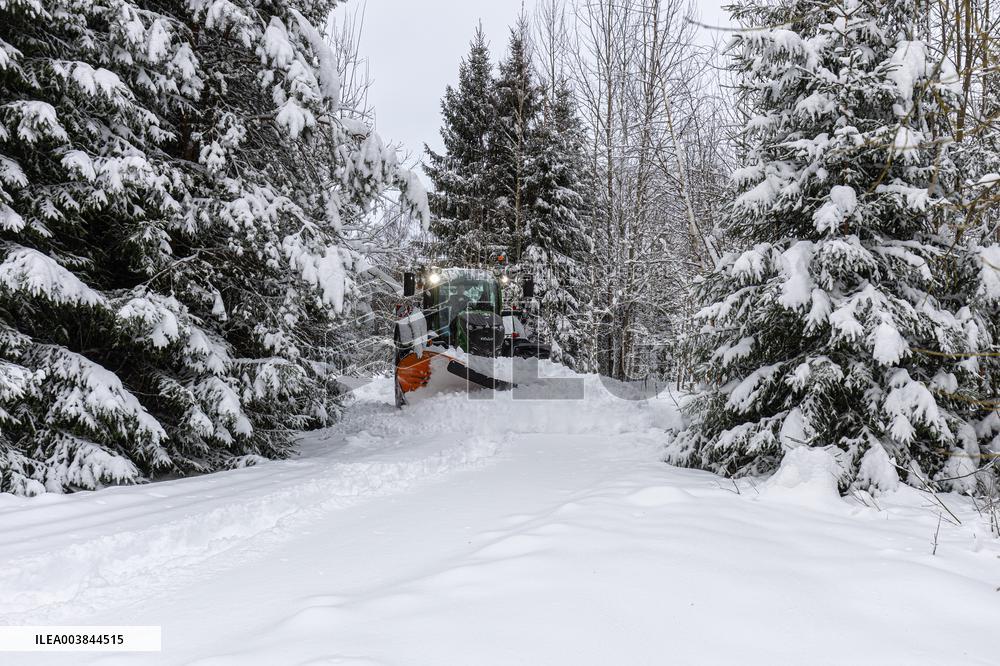 Wintry conditions in Estonia