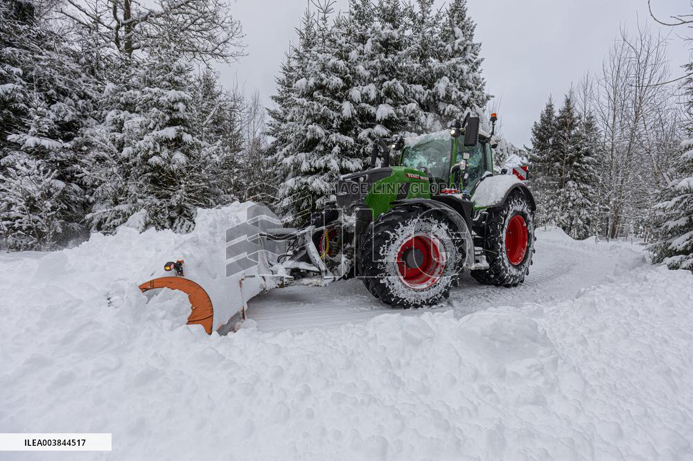 Wintry conditions in Estonia