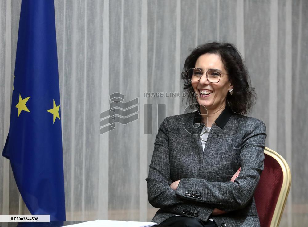 Interview of European Commissioner Hadja Lahbib in Kyiv