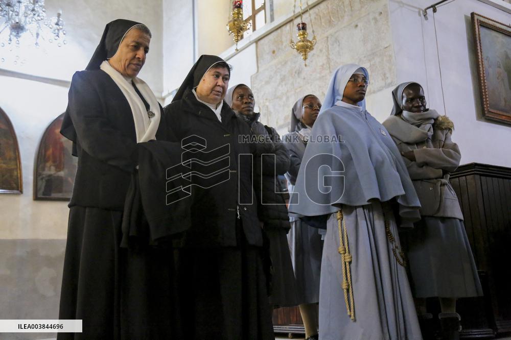 West Bank Celebrating Christian Christmas - Palestine