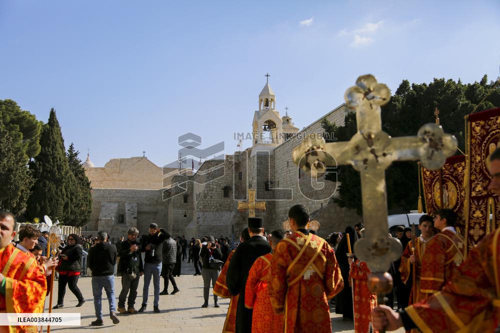 West Bank Celebrating Christian Christmas - Palestine