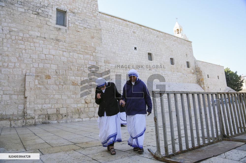 West Bank Celebrating Christian Christmas - Palestine