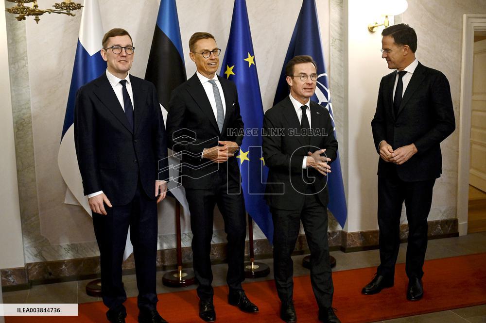 Summit of the Baltic Sea NATO countries in Helsinki