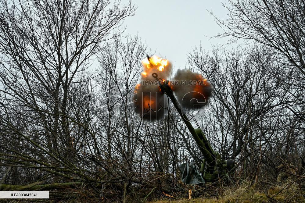 Artillery crew in Zaporizhzhia region