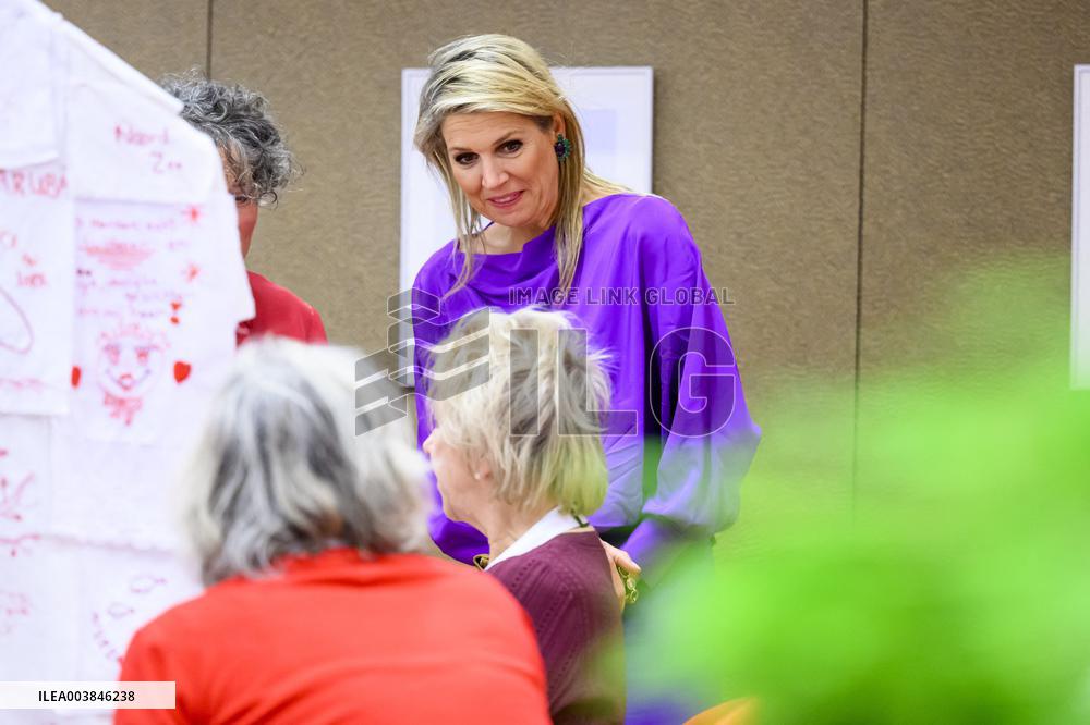 Queen Maxima Visits Community Art Project Thuis - the Hague