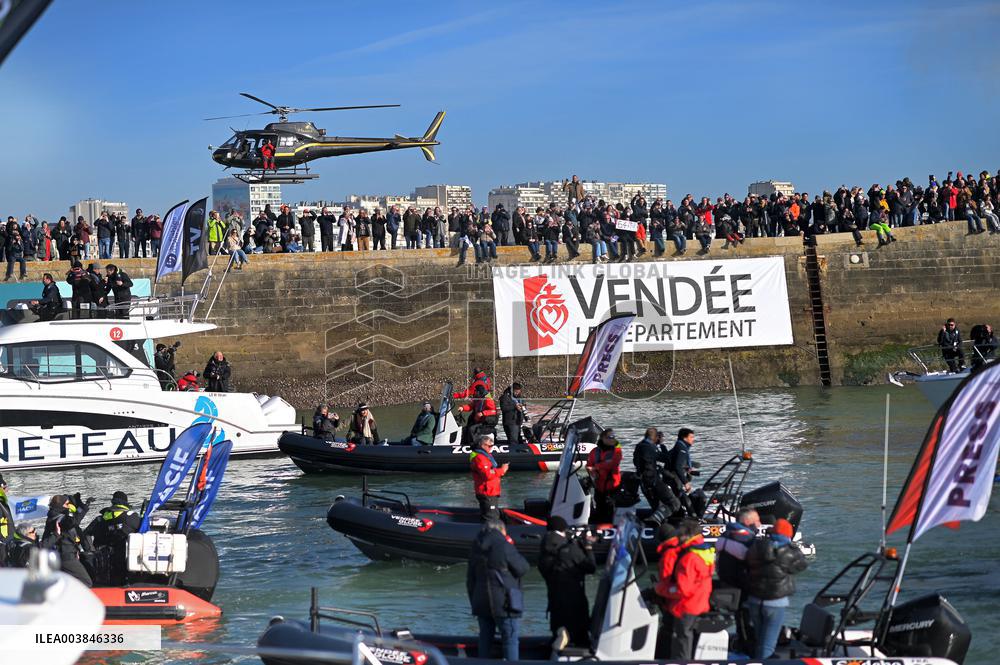 Charlie Dalin Wins Vendee Globe in Record Time - Sables-d'Olonne