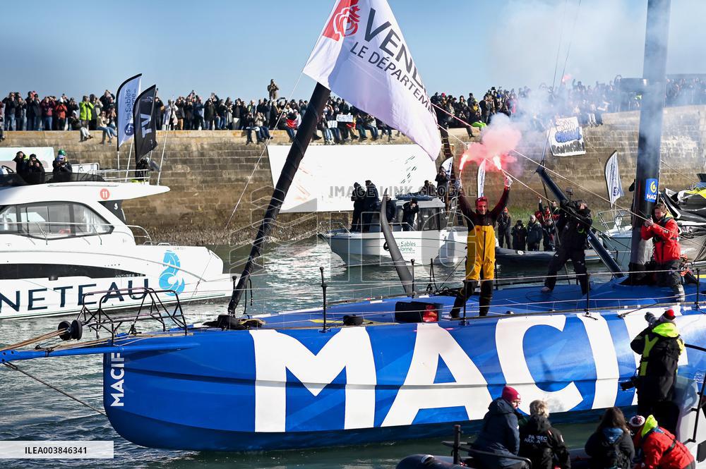 Charlie Dalin Wins Vendee Globe in Record Time - Sables-d'Olonne