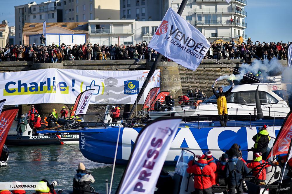 Charlie Dalin Wins Vendee Globe in Record Time - Sables-d'Olonne