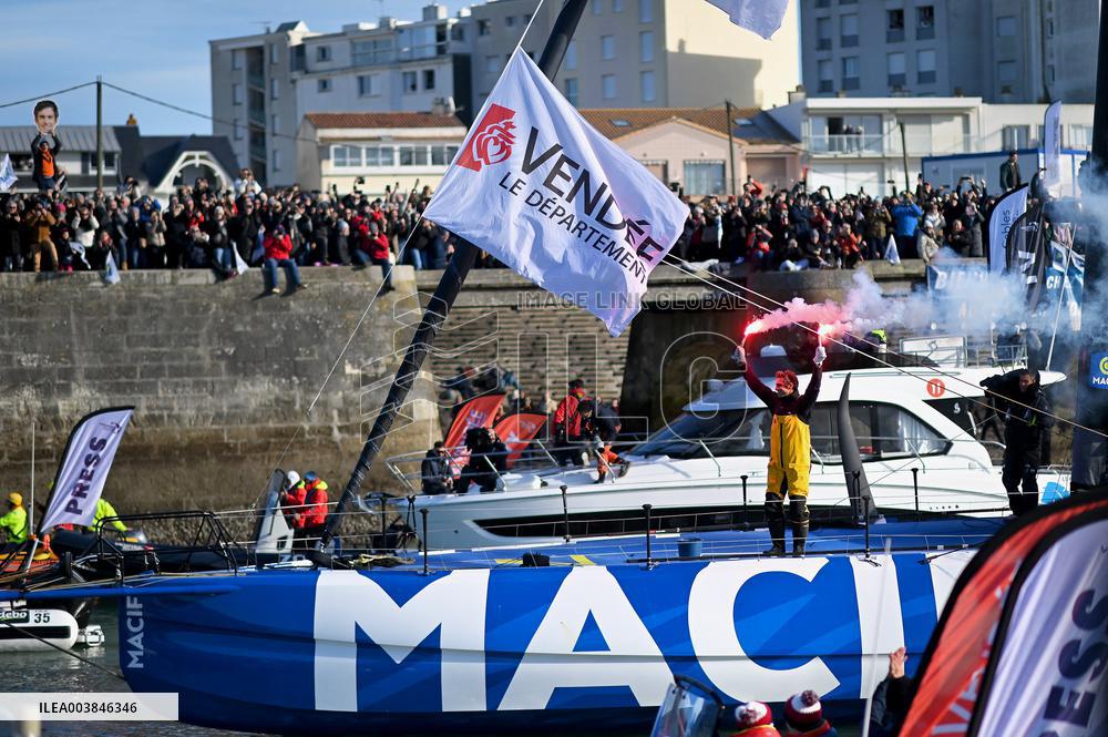 Charlie Dalin Wins Vendee Globe in Record Time - Sables-d'Olonne