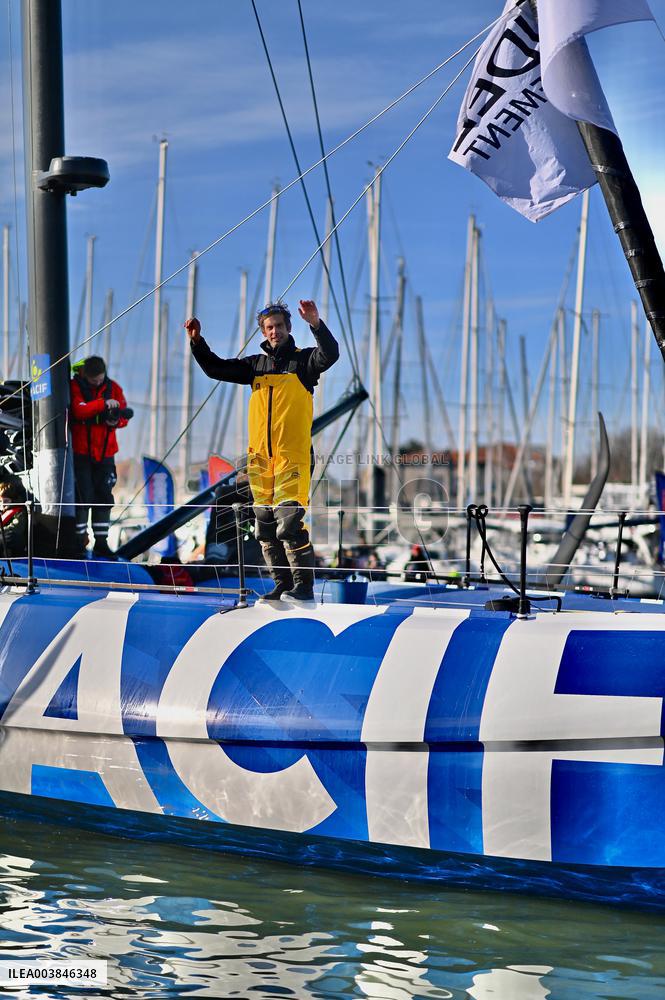 Charlie Dalin Wins Vendee Globe in Record Time - Sables-d'Olonne