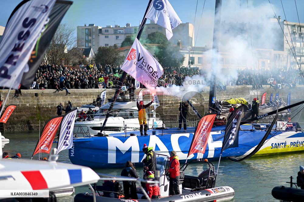 Charlie Dalin Wins Vendee Globe in Record Time - Sables-d'Olonne