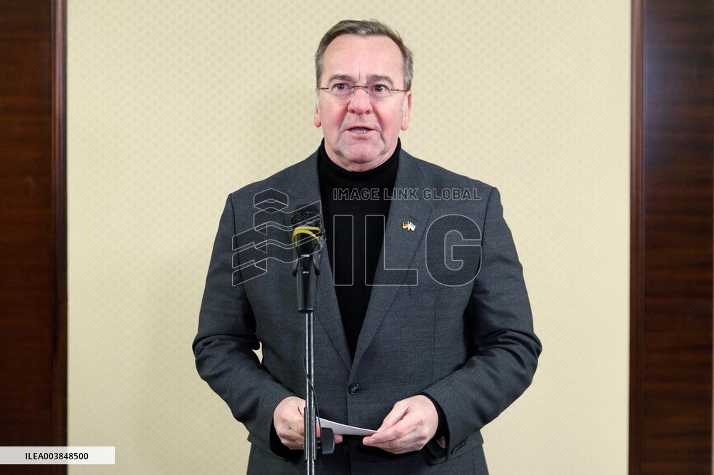 Briefing by German Defense Minister Boris Pistorius