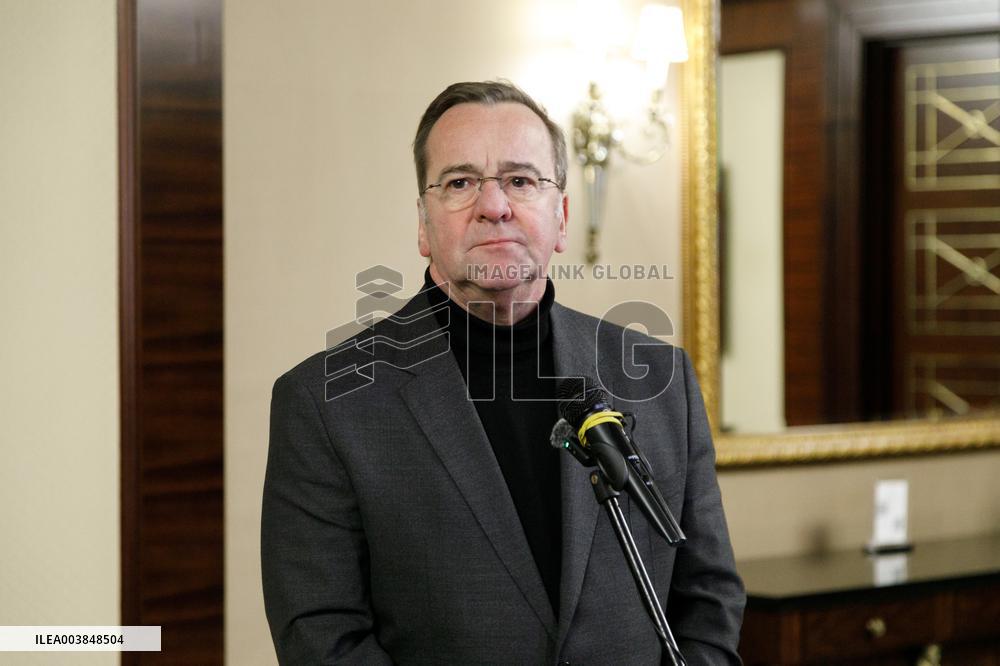 Briefing by German Defense Minister Boris Pistorius