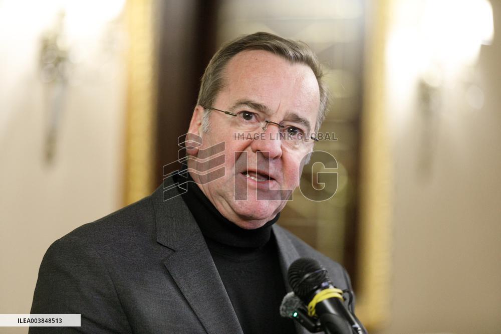 Briefing by German Defense Minister Boris Pistorius