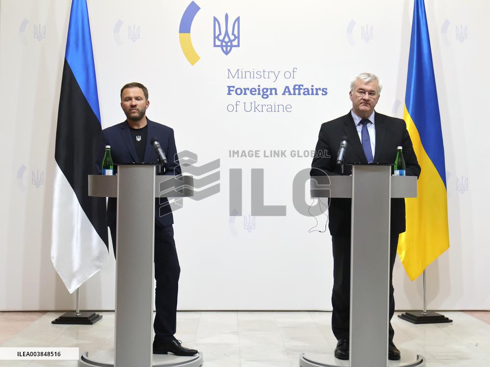 Press conference of Foreign Ministers of Ukraine and Estonia