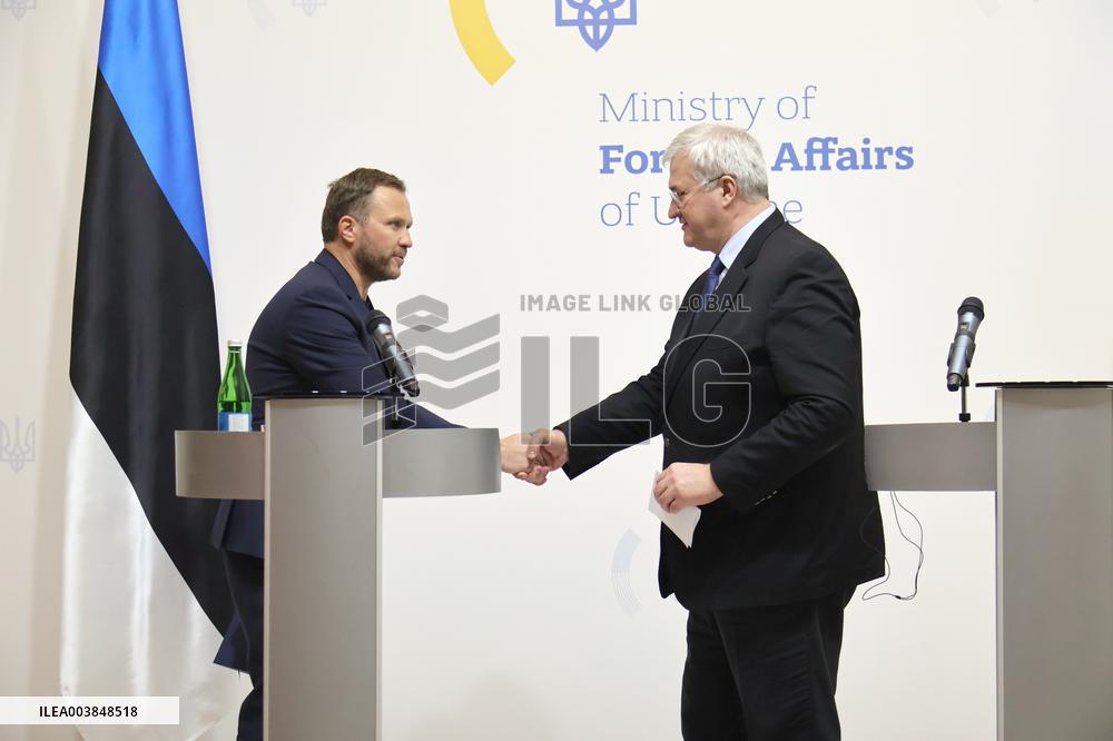 Press conference of Foreign Ministers of Ukraine and Estonia