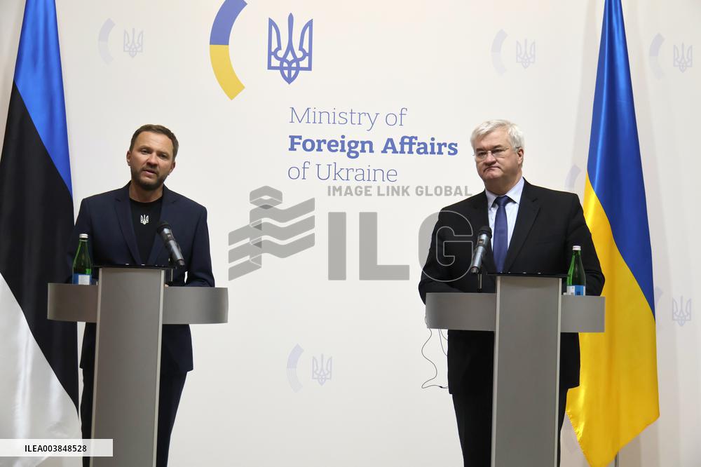 Press conference of Foreign Ministers of Ukraine and Estonia