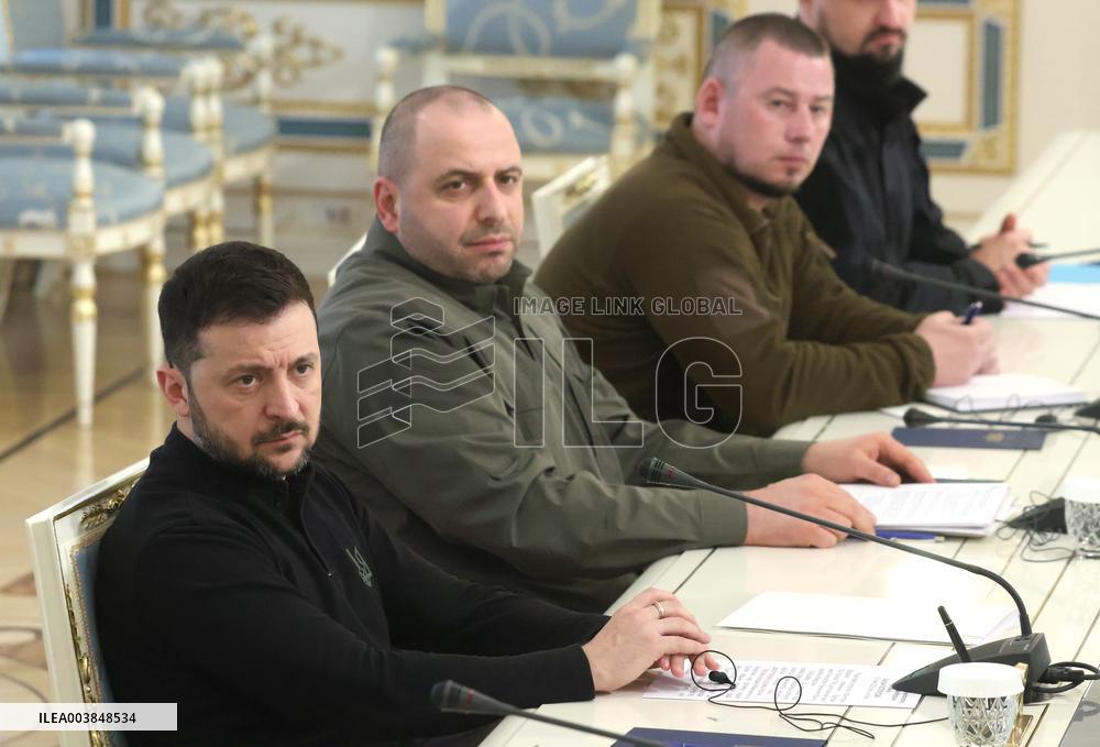 Volodymyr Zelenskyy meets with Boris Pistorius