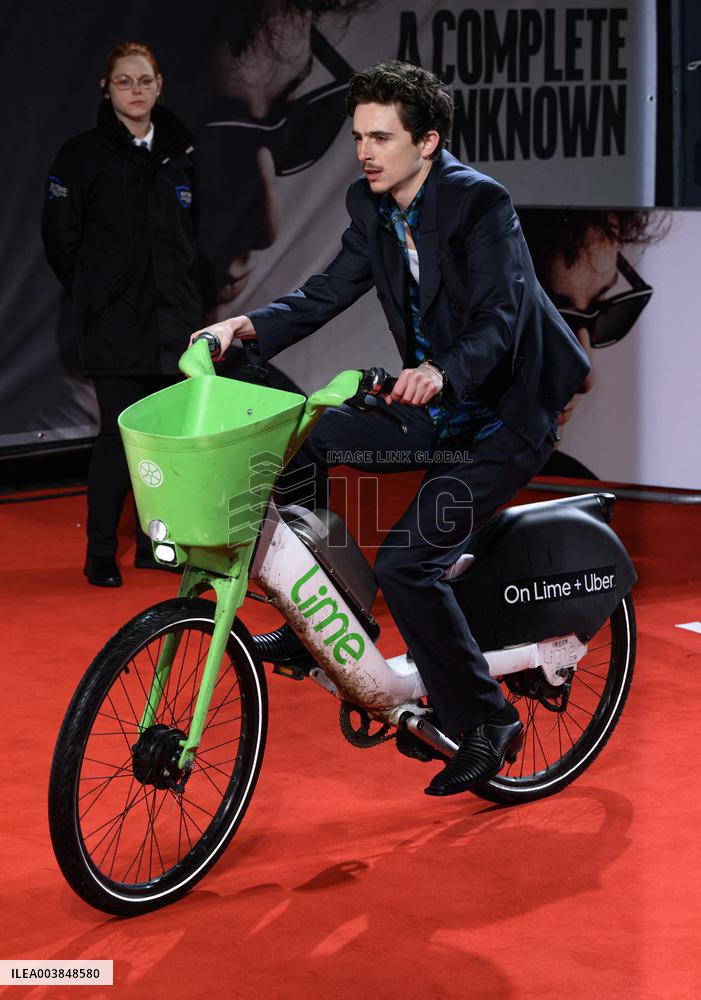 A Complete Unknown Premiere - London