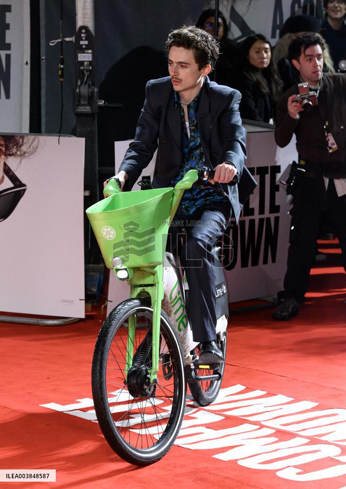 A Complete Unknown Premiere - London