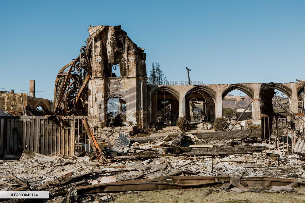 Aftermath Of Los Angeles Wildfires